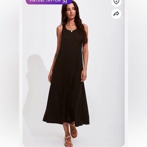 💥💥SALE!!💥💥 Arnhem Arlo Knit Midi dress in midnight black low cross back